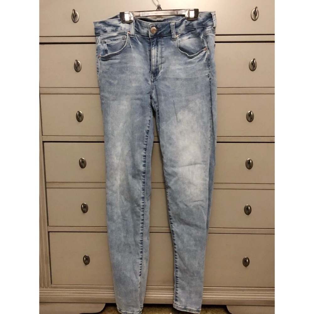 American Eagle Acid Wash Skinny Jeans